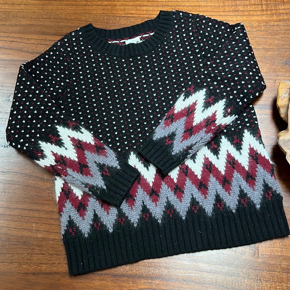 LL Bean signature wool blend sweater size l